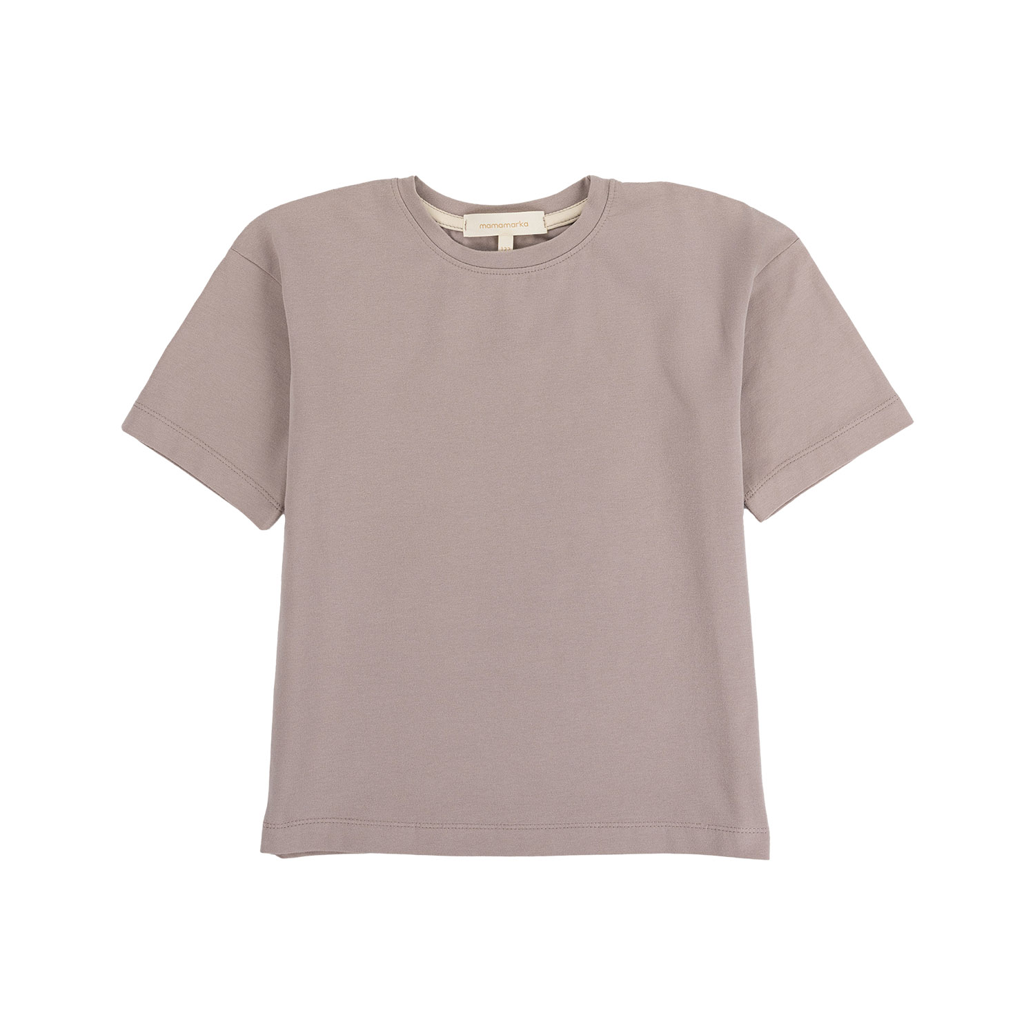 Детская хлопковая футболка цвета туман