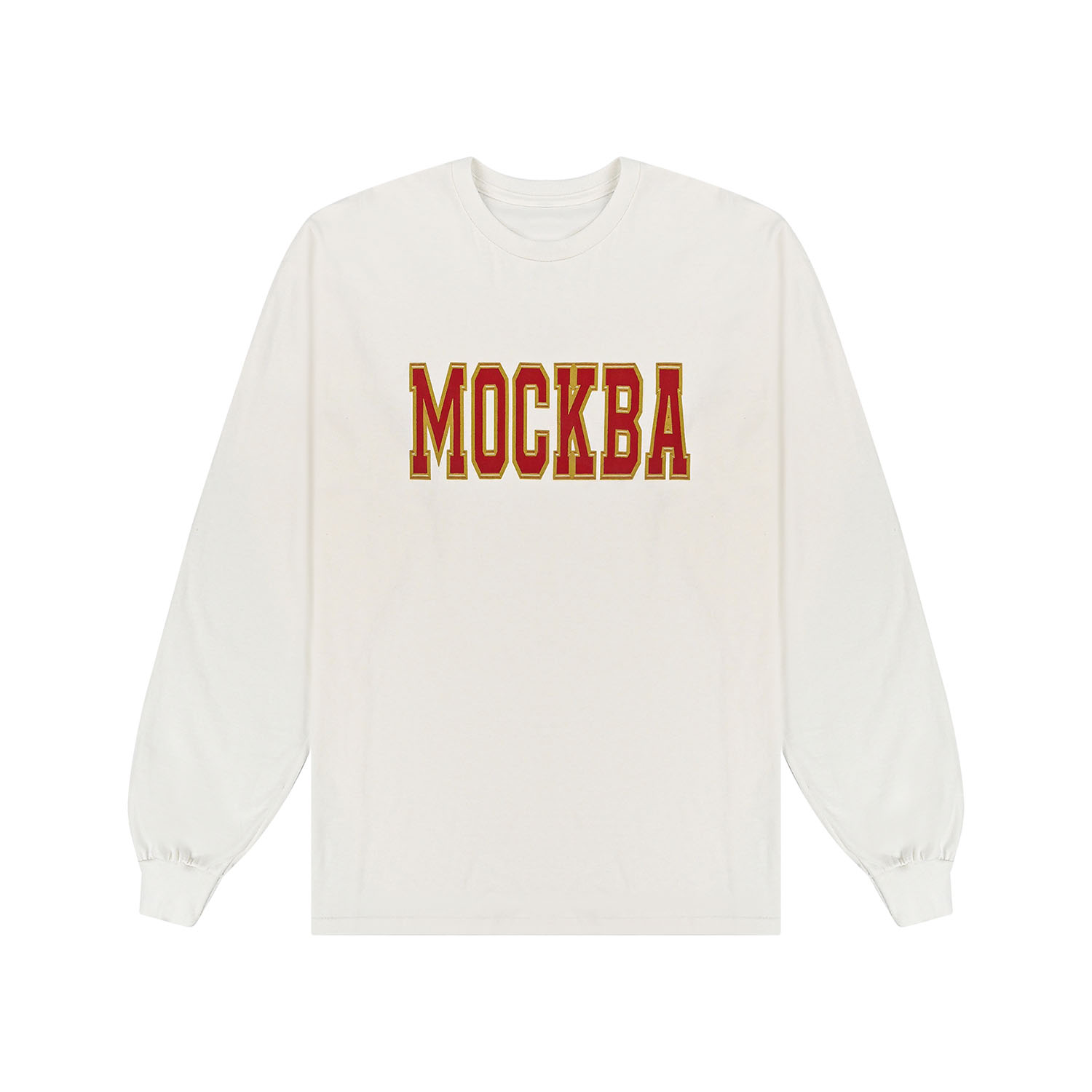 Белый лонгслив «МОСКВА»