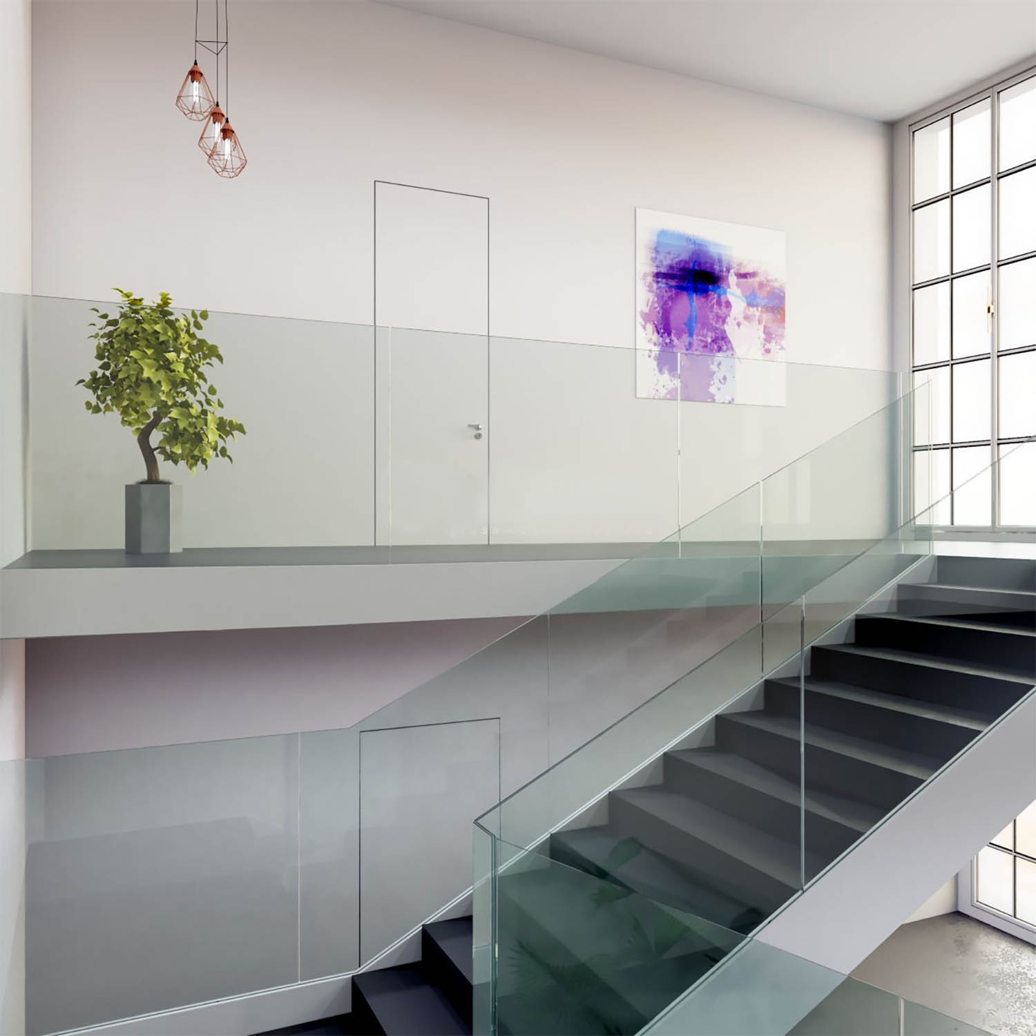 Ограждение из стекла Railing