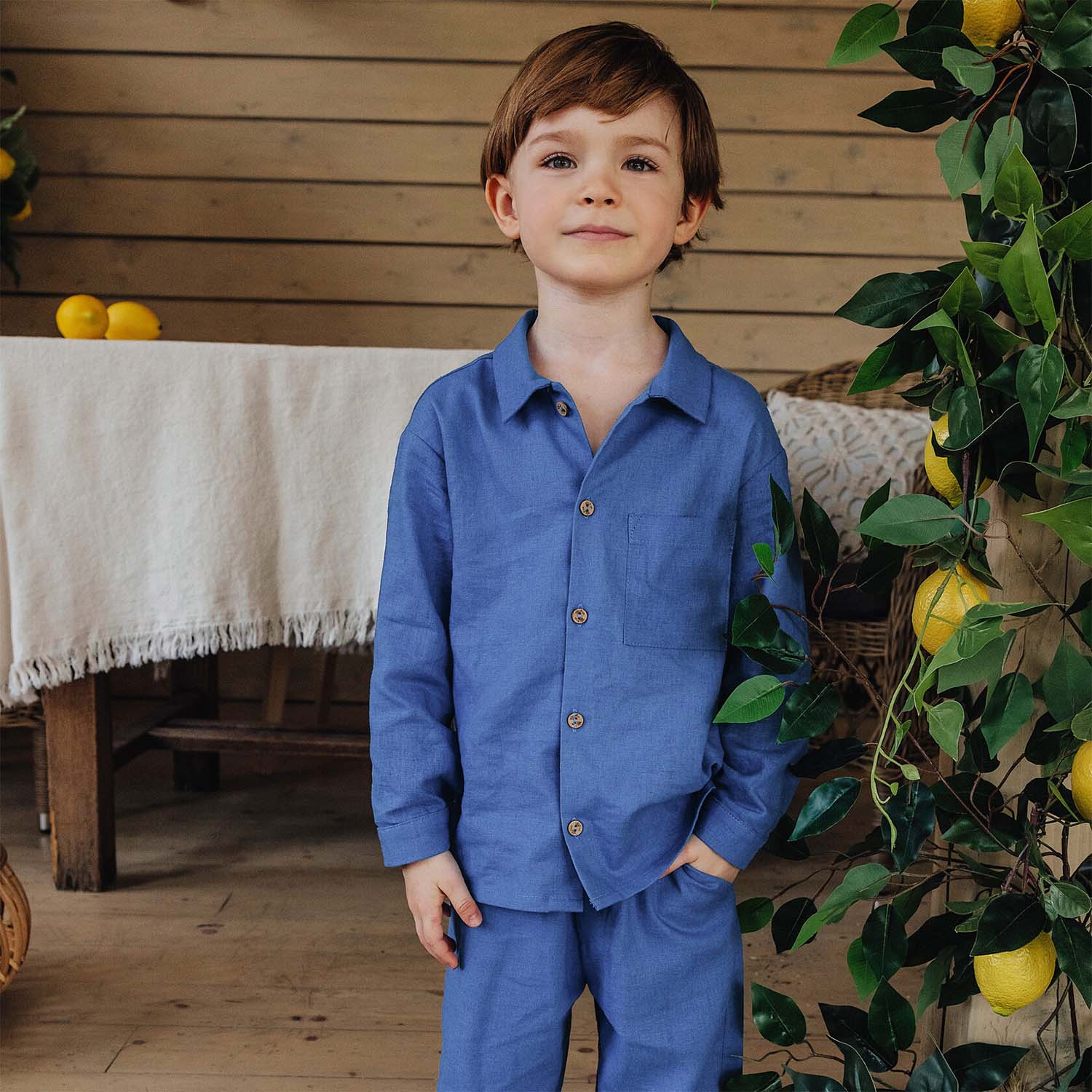 Рубашка из умягченного льна