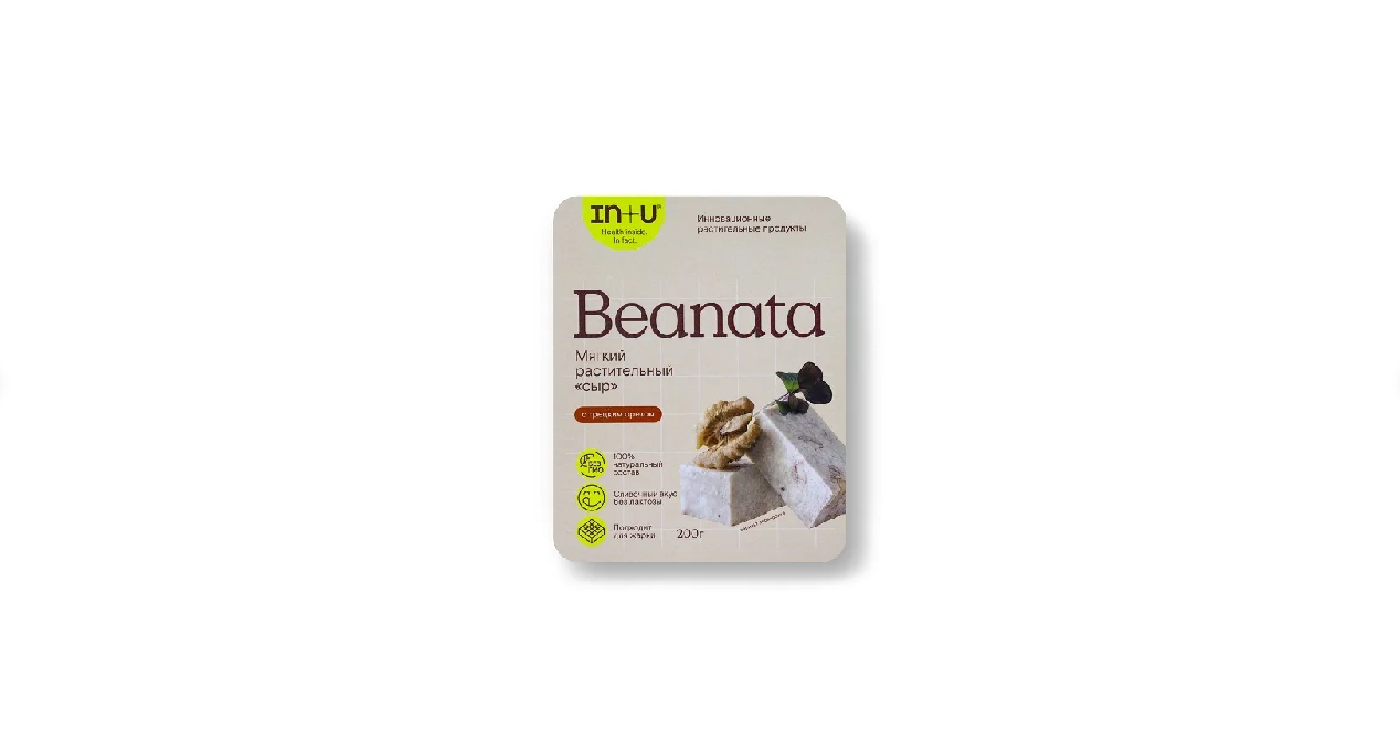 Мягкий растительный сыр Beanata c грецким орехом
