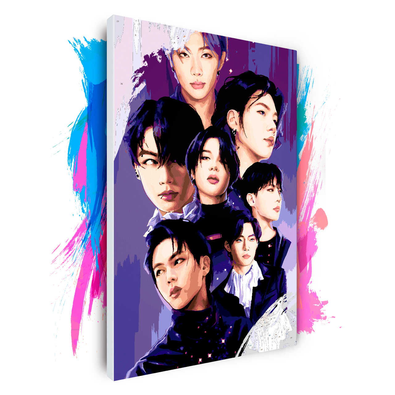 Картина по номерам BTS Арт I purple you