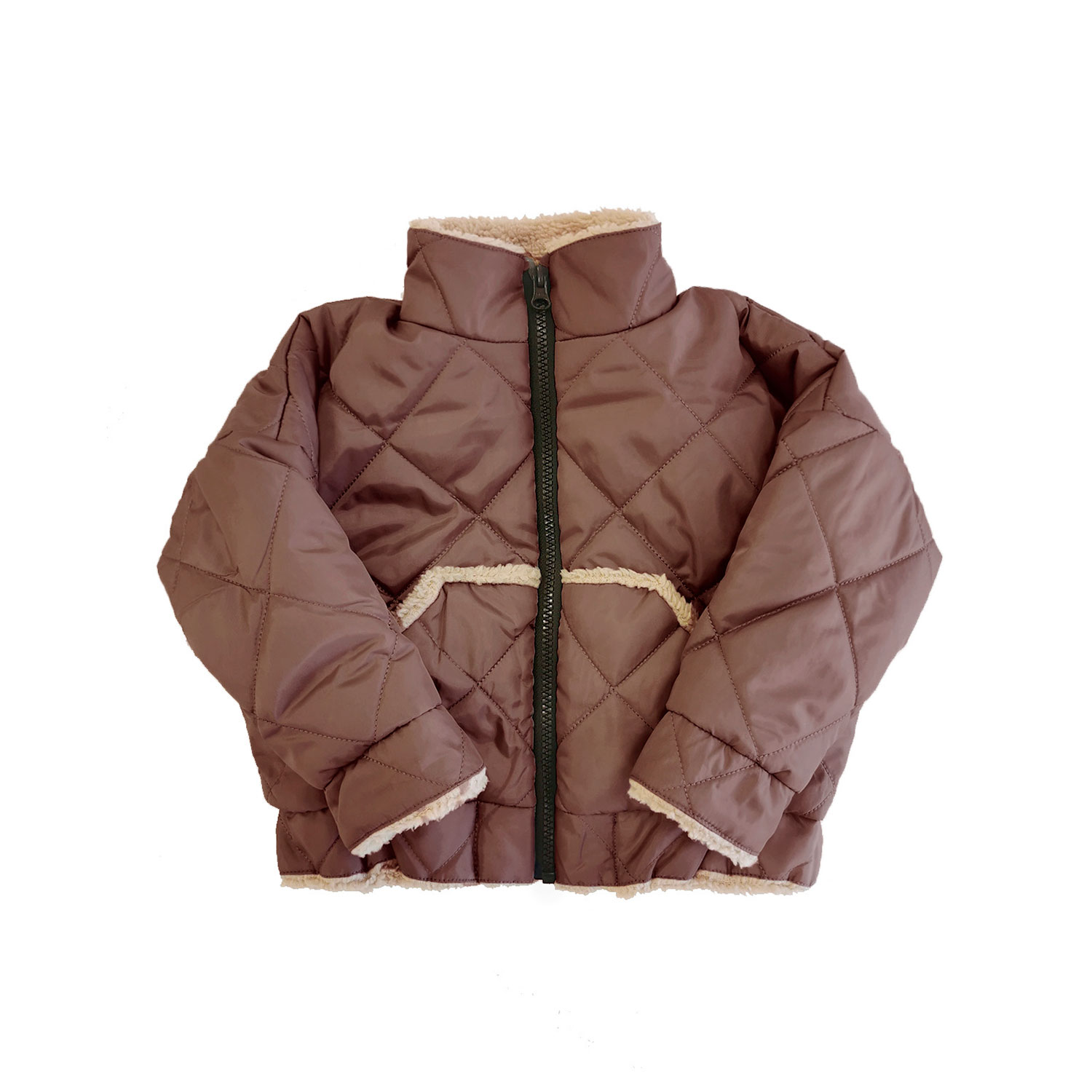 Зимний бомбер-пуховик