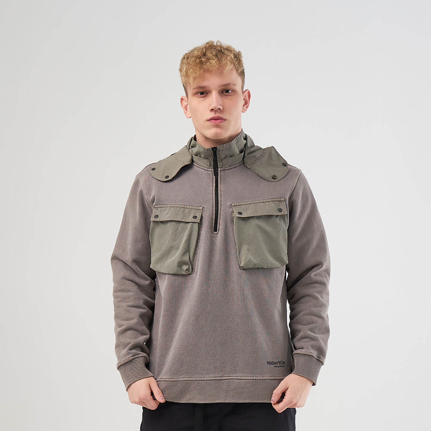 Толстовка GD 1/4 Zip Hoodie Dark Grey