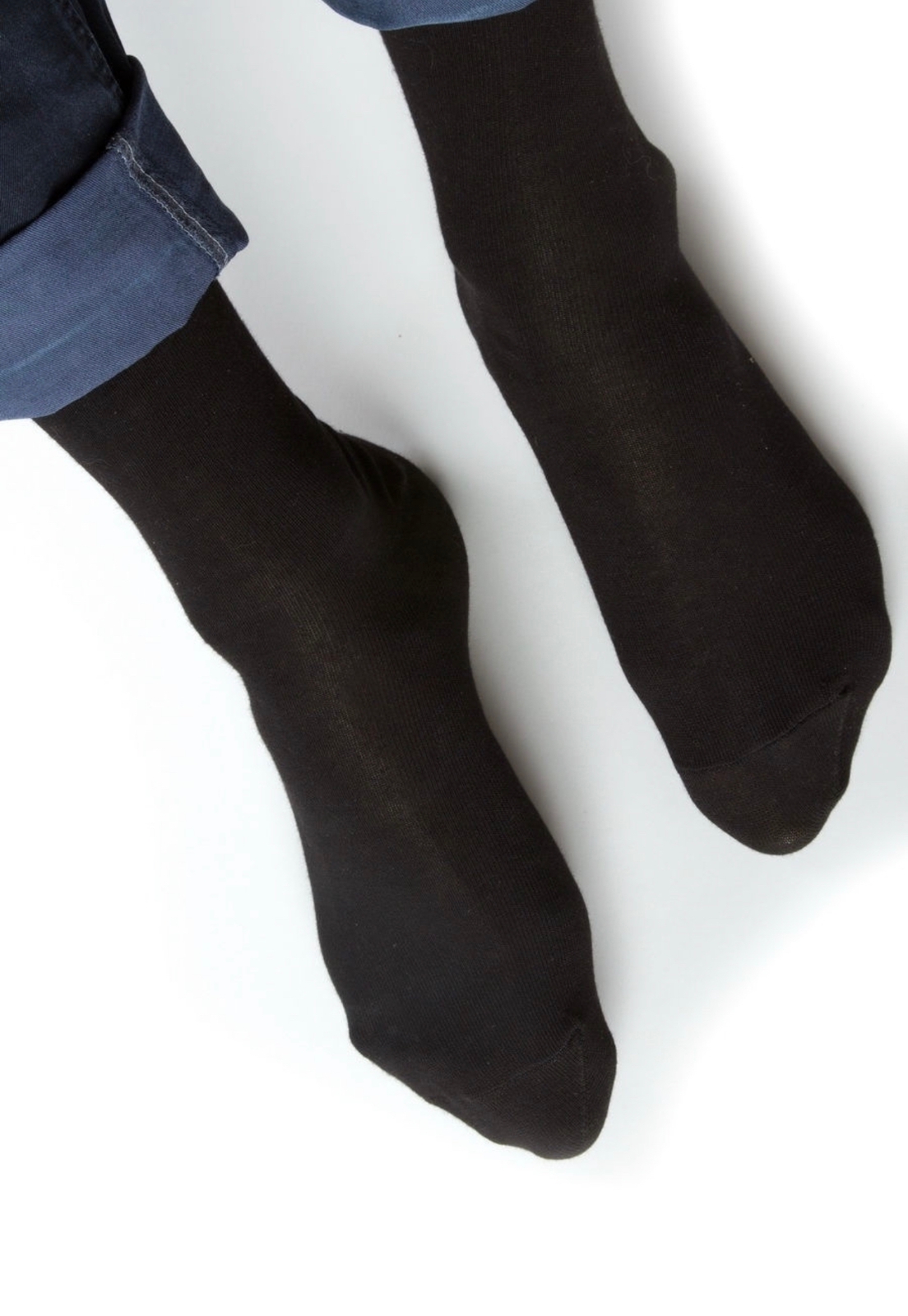 Носки мужские  черные классические в наборе (10 пар)