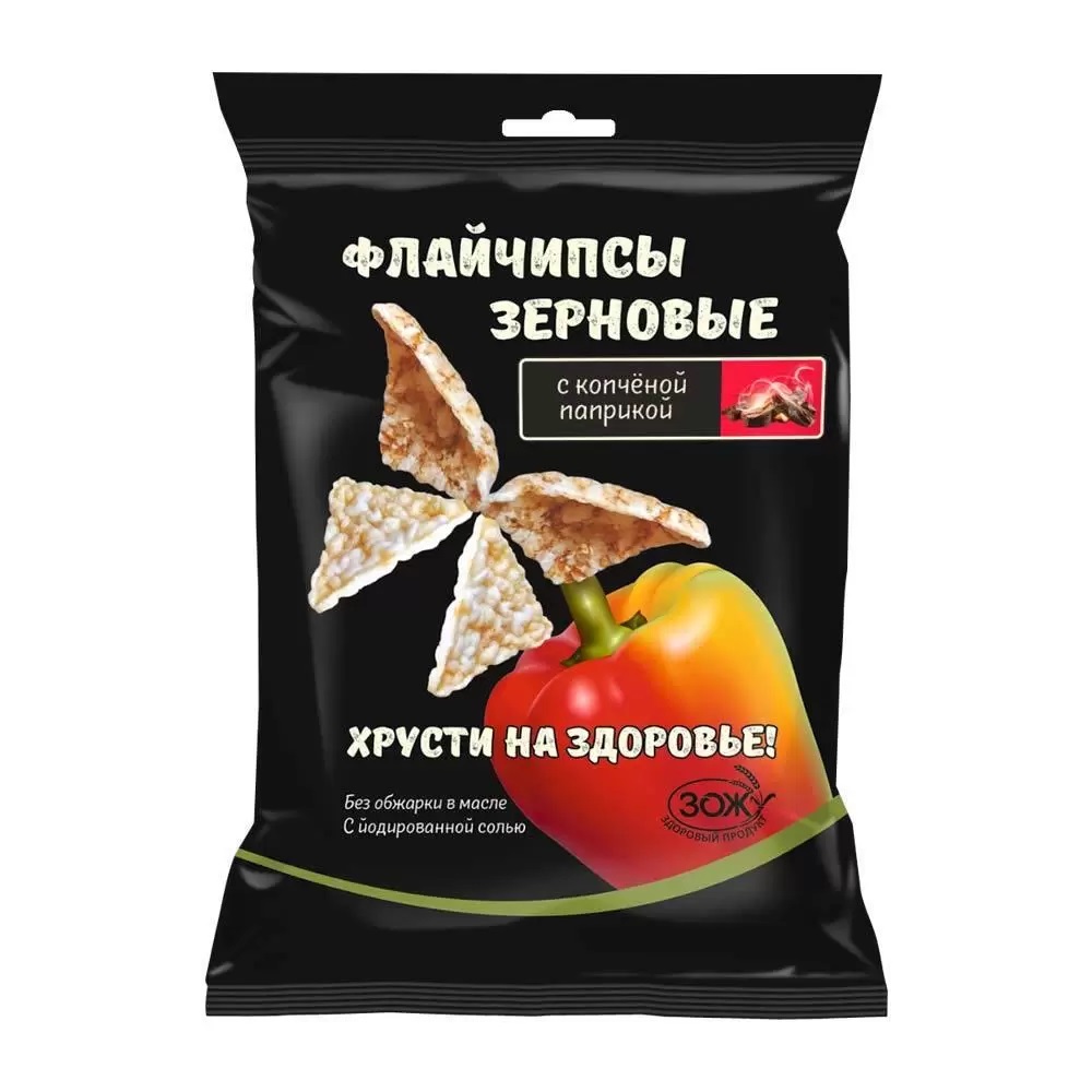 Флайчипсы зерновые с копченой паприкой