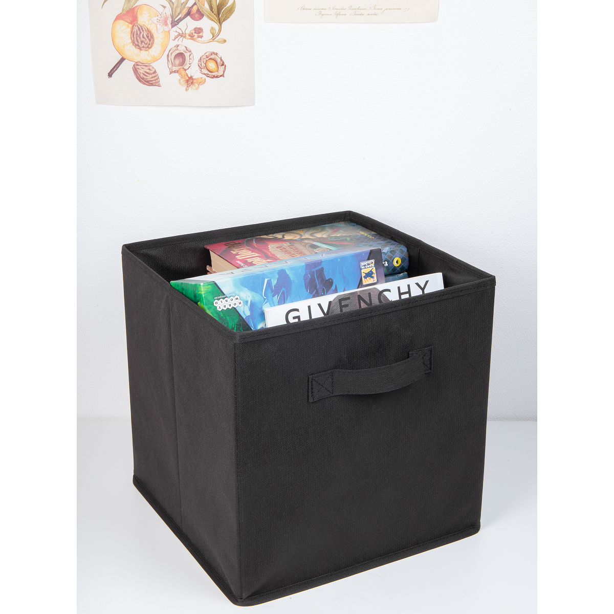 Короб для хранения вещей складной, черный