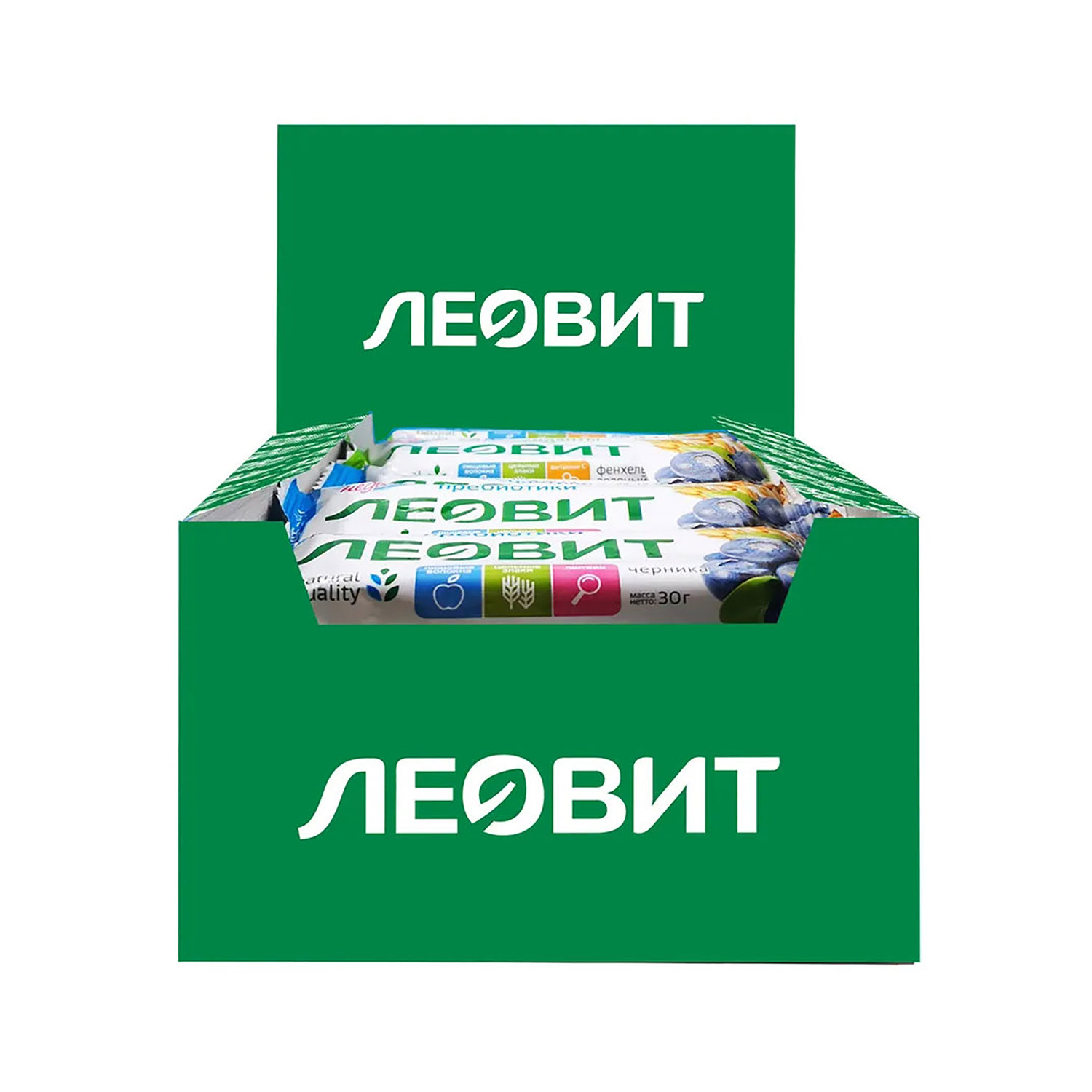 Батончик-мюсли с черникой и лютеином