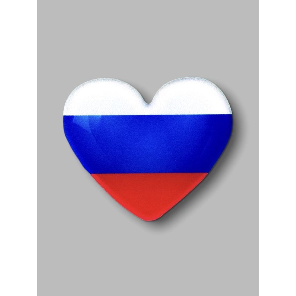 Значок Россия в Сердце