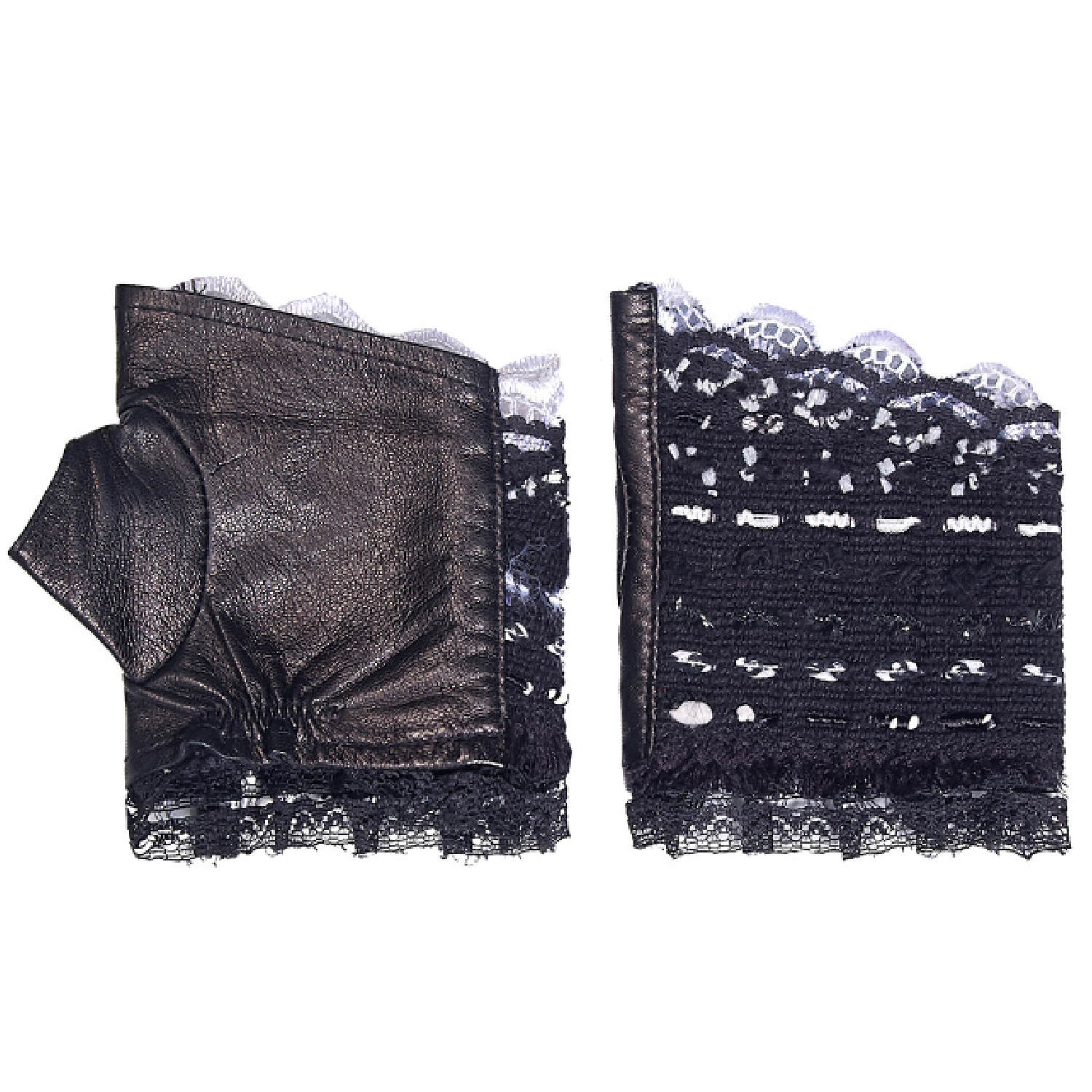 Перчатки-митенки Romance Boudoir black
