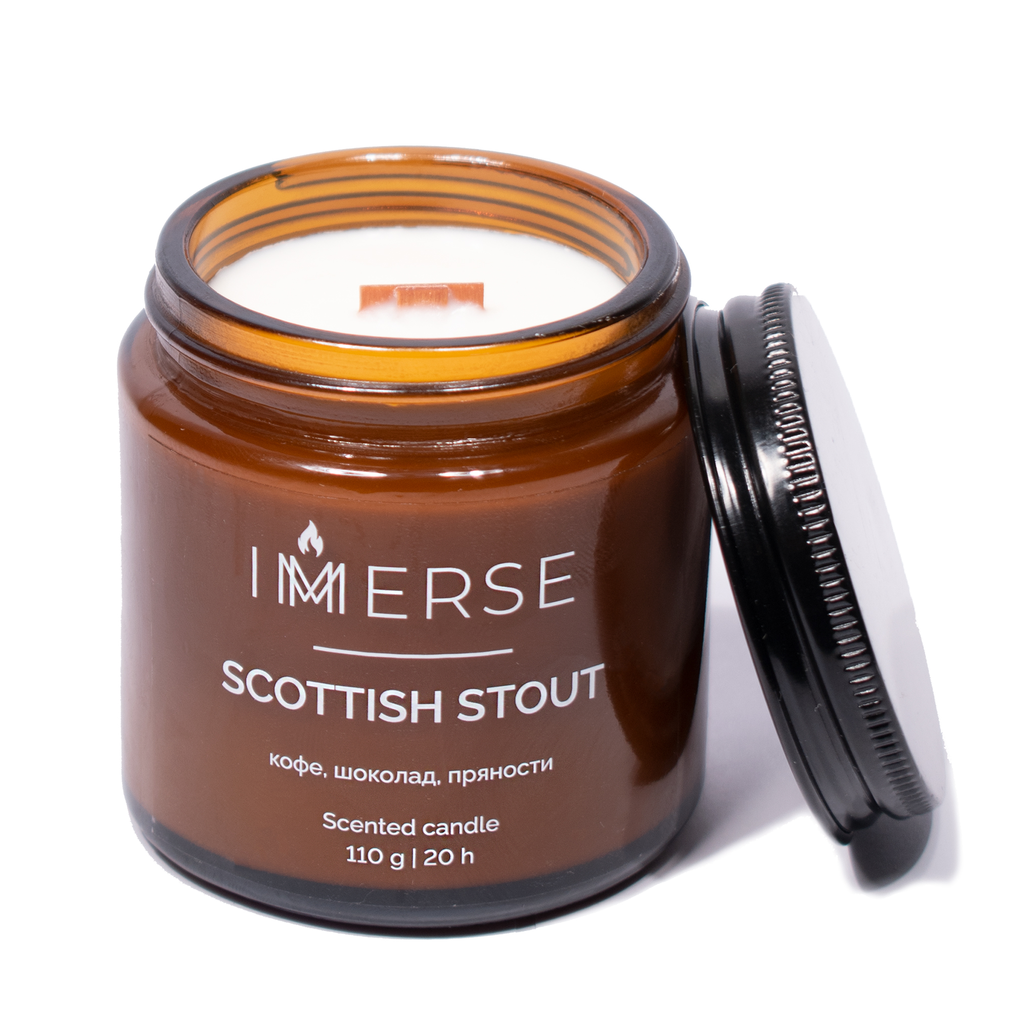 Ароматическая свеча SCOTTISH STOUT, кофе, шоколад, пряности