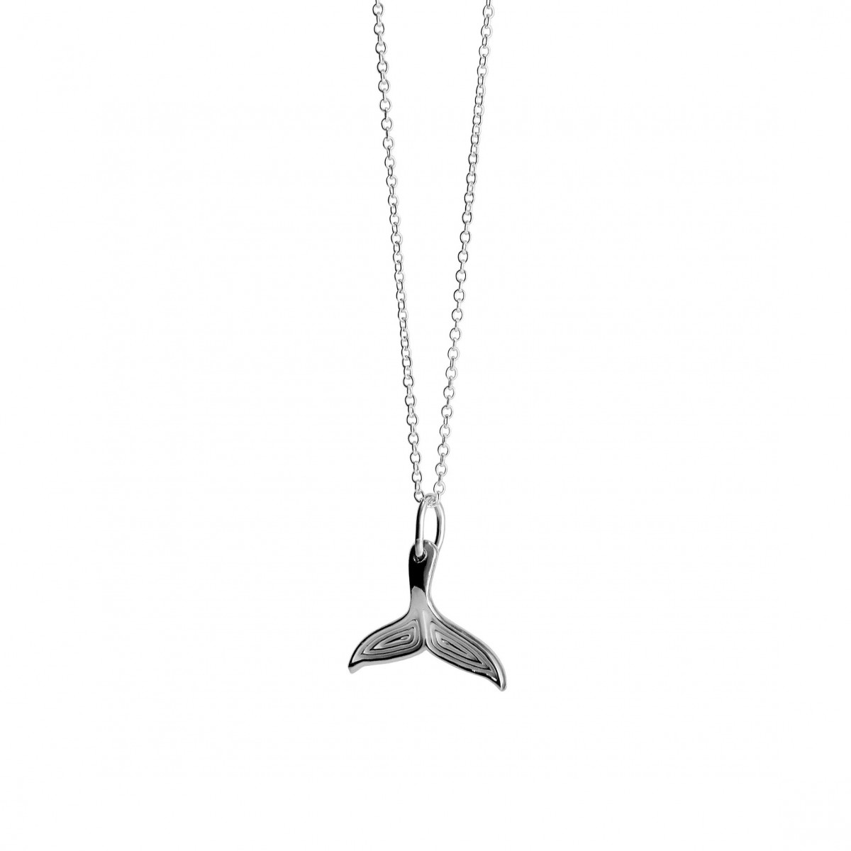 Серебряная подвеска Хвост Кита Blue Whale