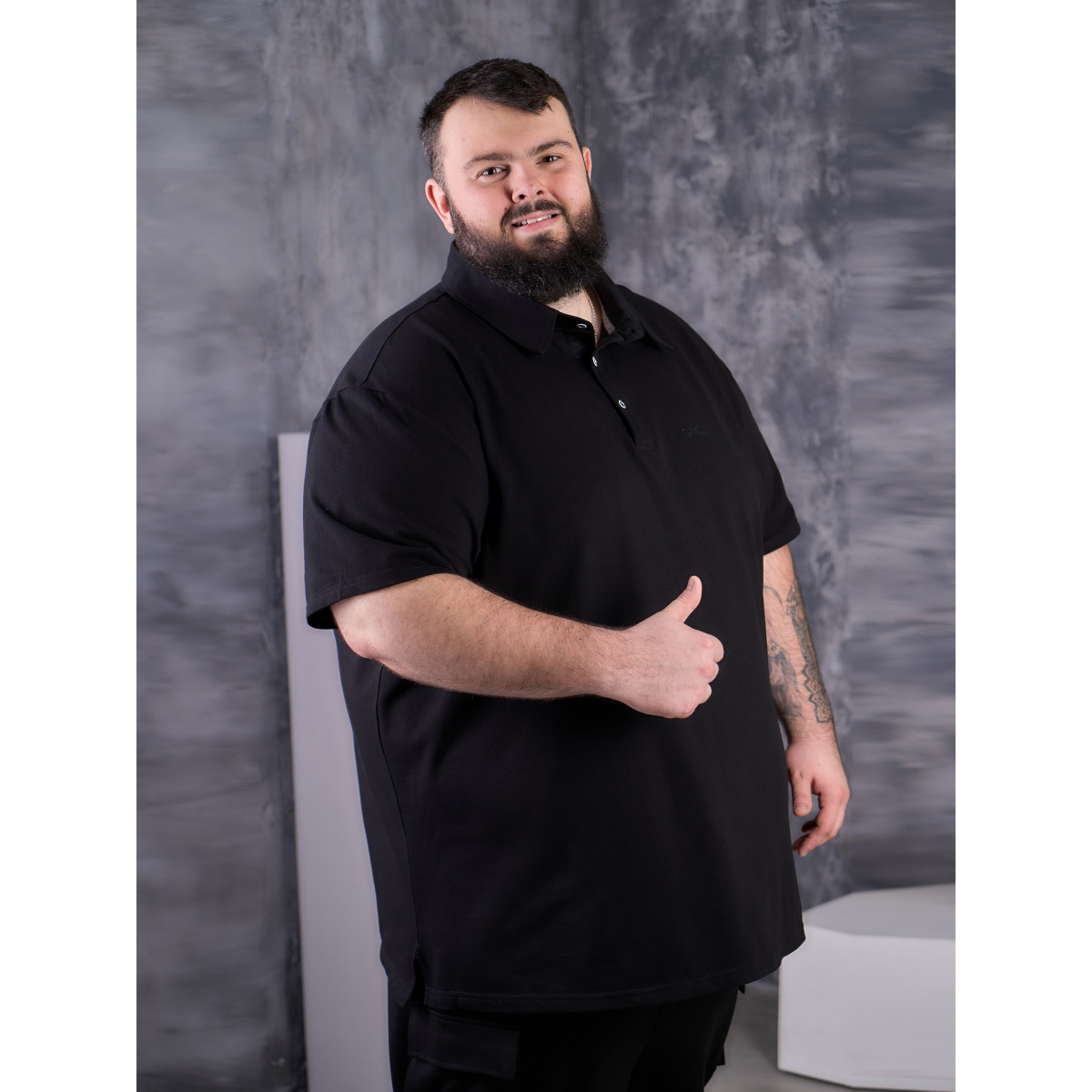 Футболка-поло большого размера