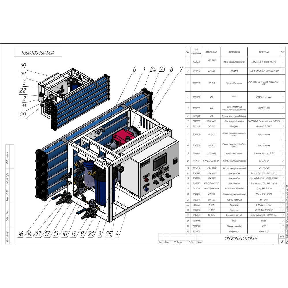 Опреснительная установка «АКВАВИТ МВ 1,5»