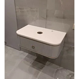 Тумба под раковину радиусная с 3D фасадами