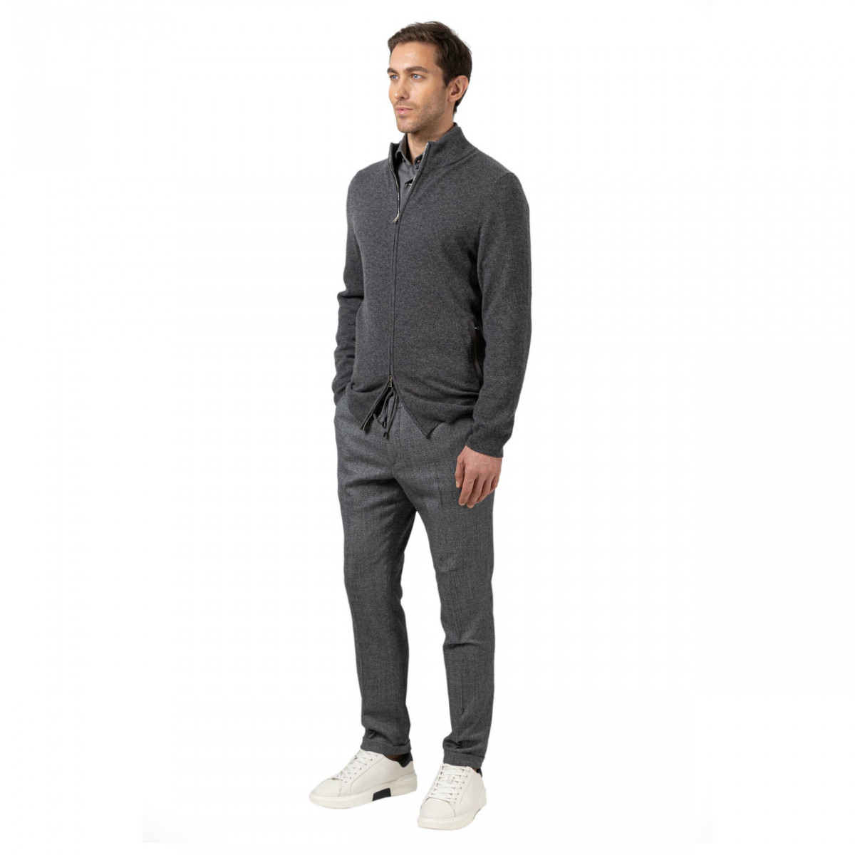 Кардиган мужской серый