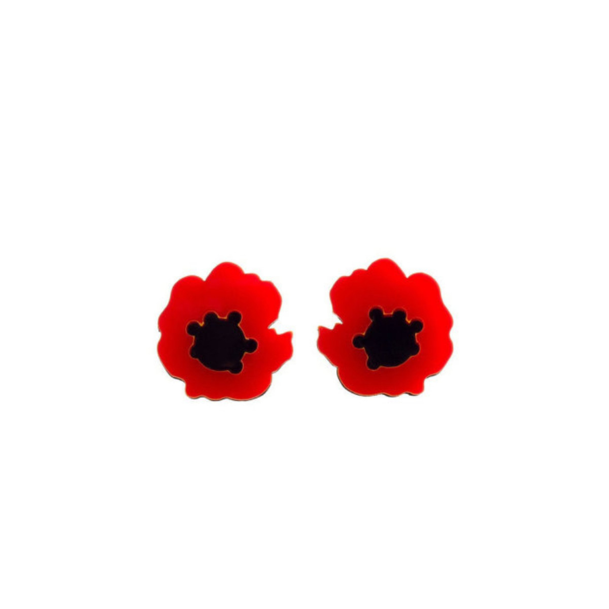 Серьги-гвоздики Poppy Flower