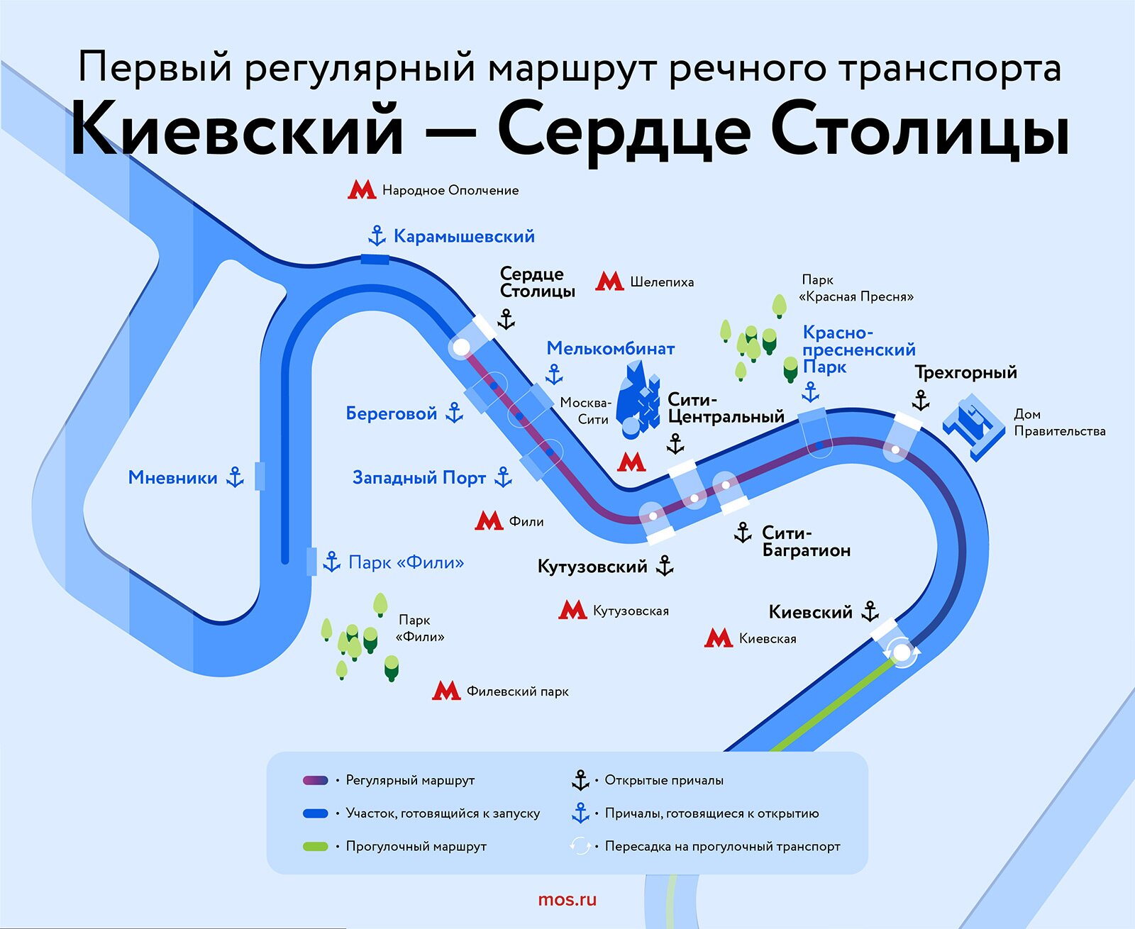 Схема московского транспорта на карте