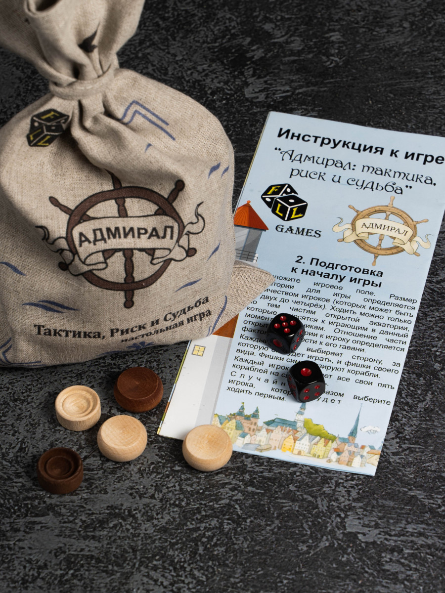 Настольная игра «Адмирал. Тактика, Риск и Судьба» — Дорожная версия