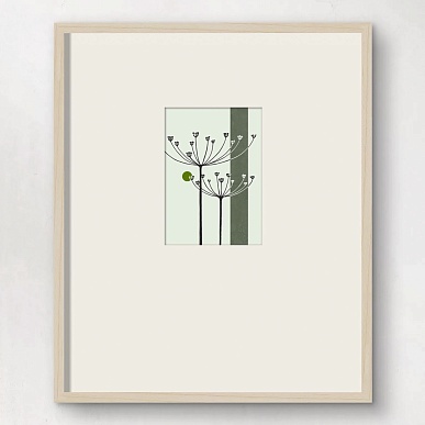 Принт Floral White I