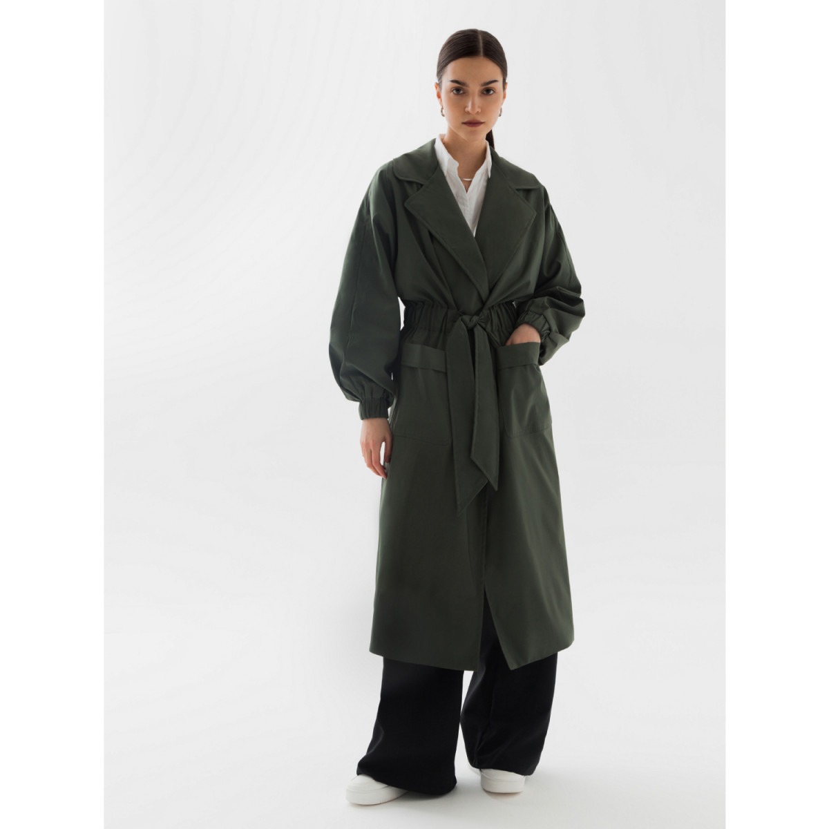 Плащ оверсайз демисезонный