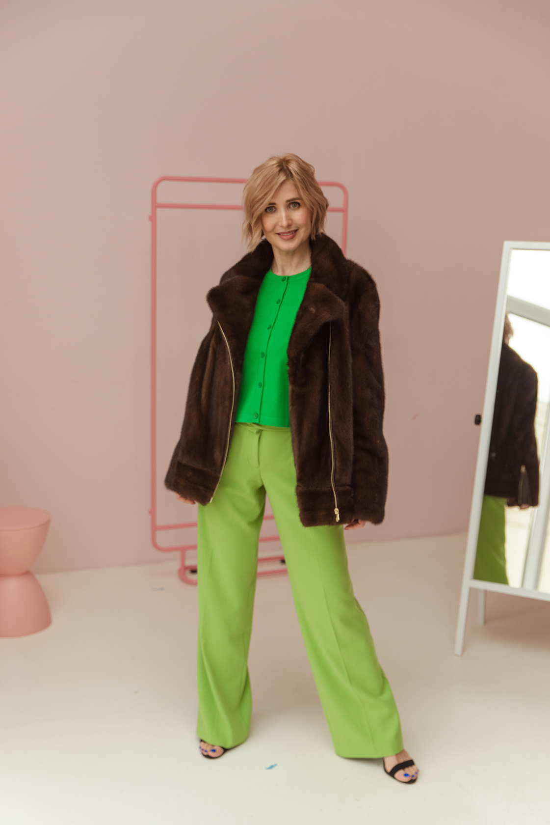 Куртка-косуха из меха норки