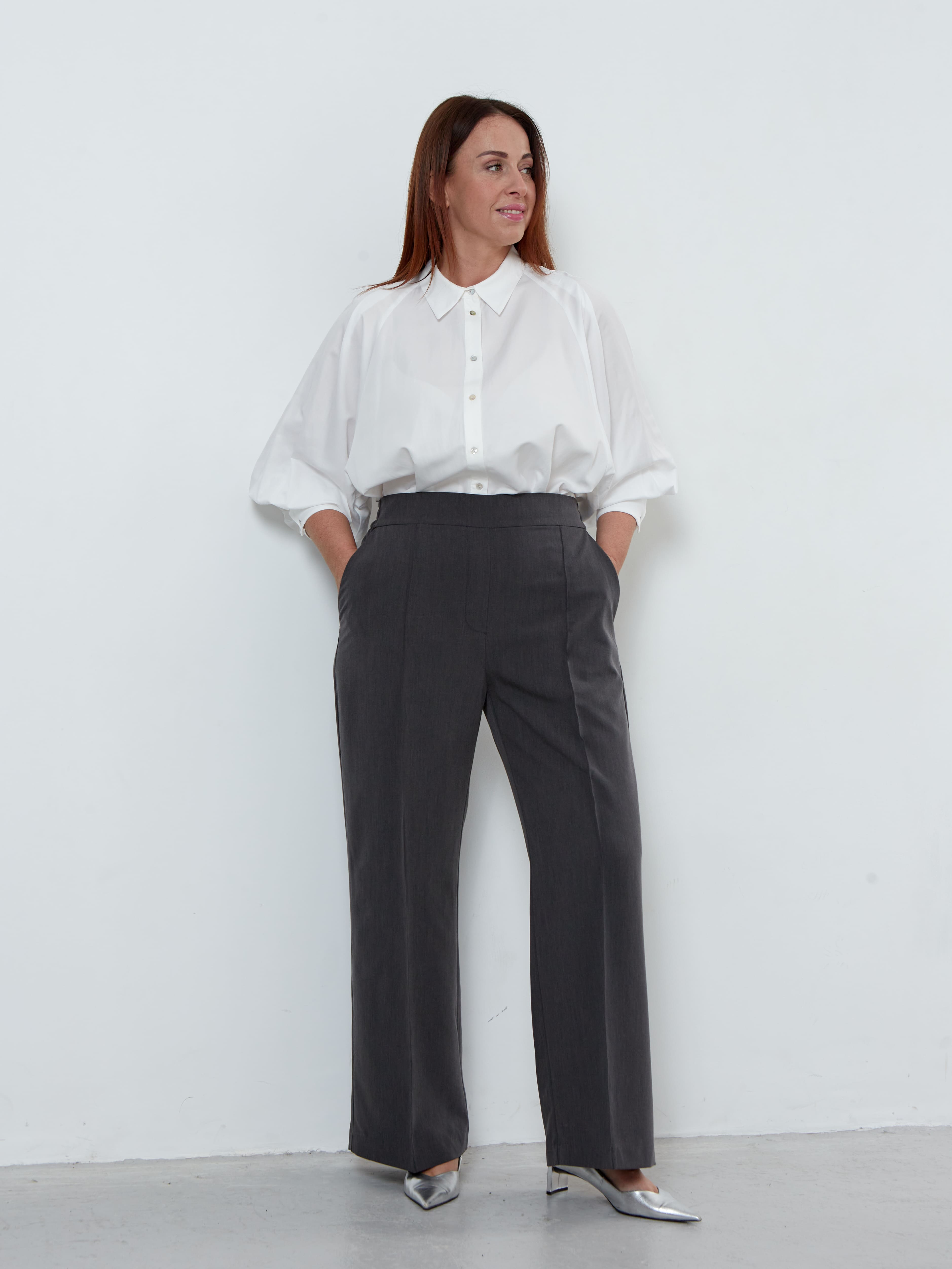 Брюки классические plus size