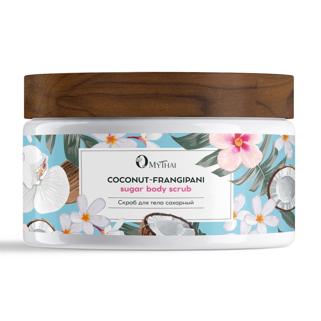 Сахарный тай скраб для тела кокос