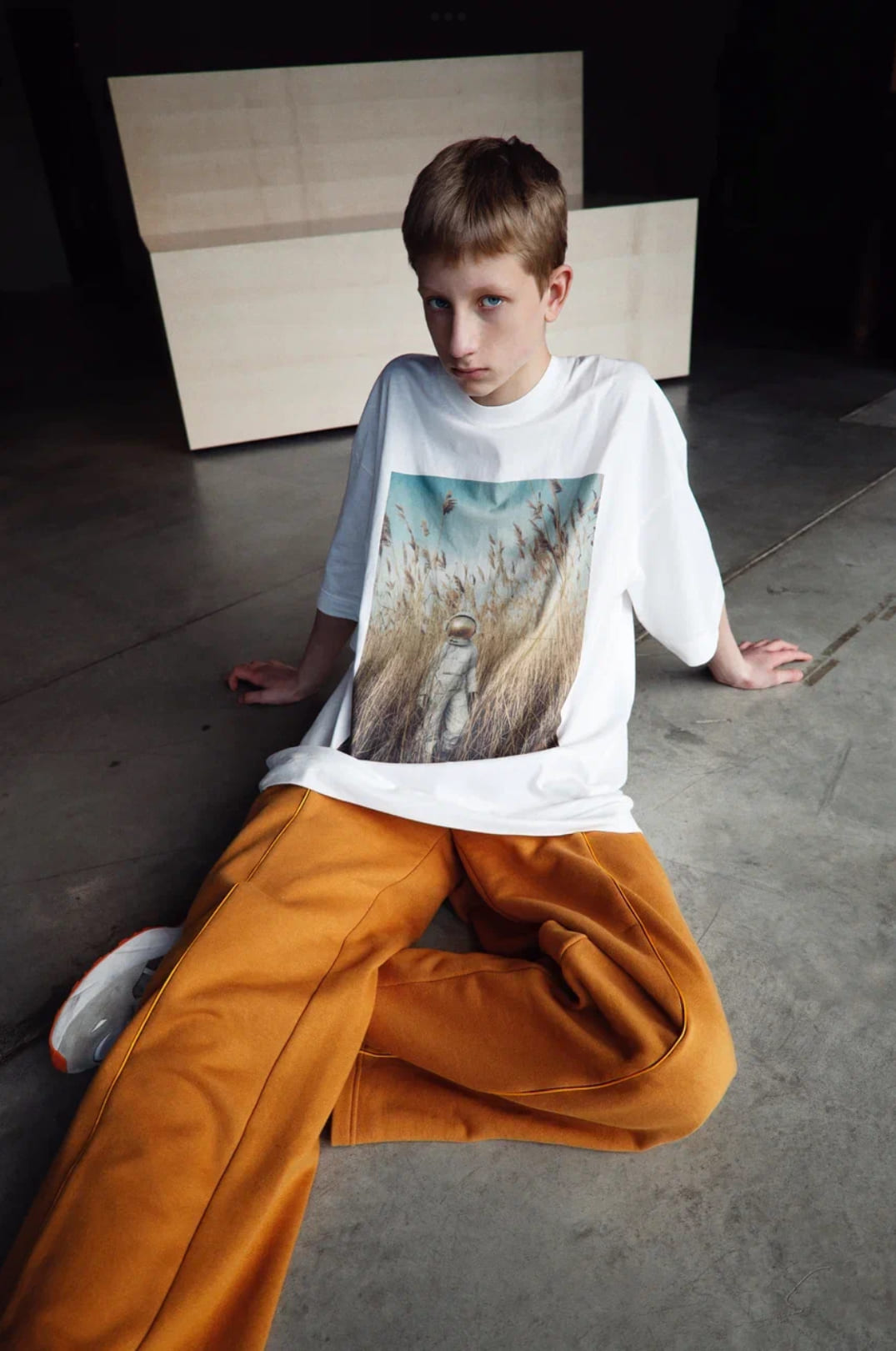 Футболка "Astronaut in the Reeds", молочная, adult size
