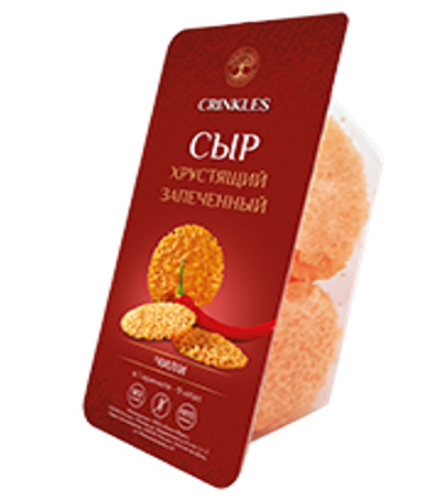 Crinkles, Сыр хрустящий запеченный с чили 50 гр