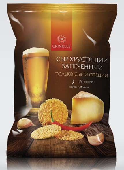 Crinkles, Сыр хрустящий запеченый "Пивное ассорти"