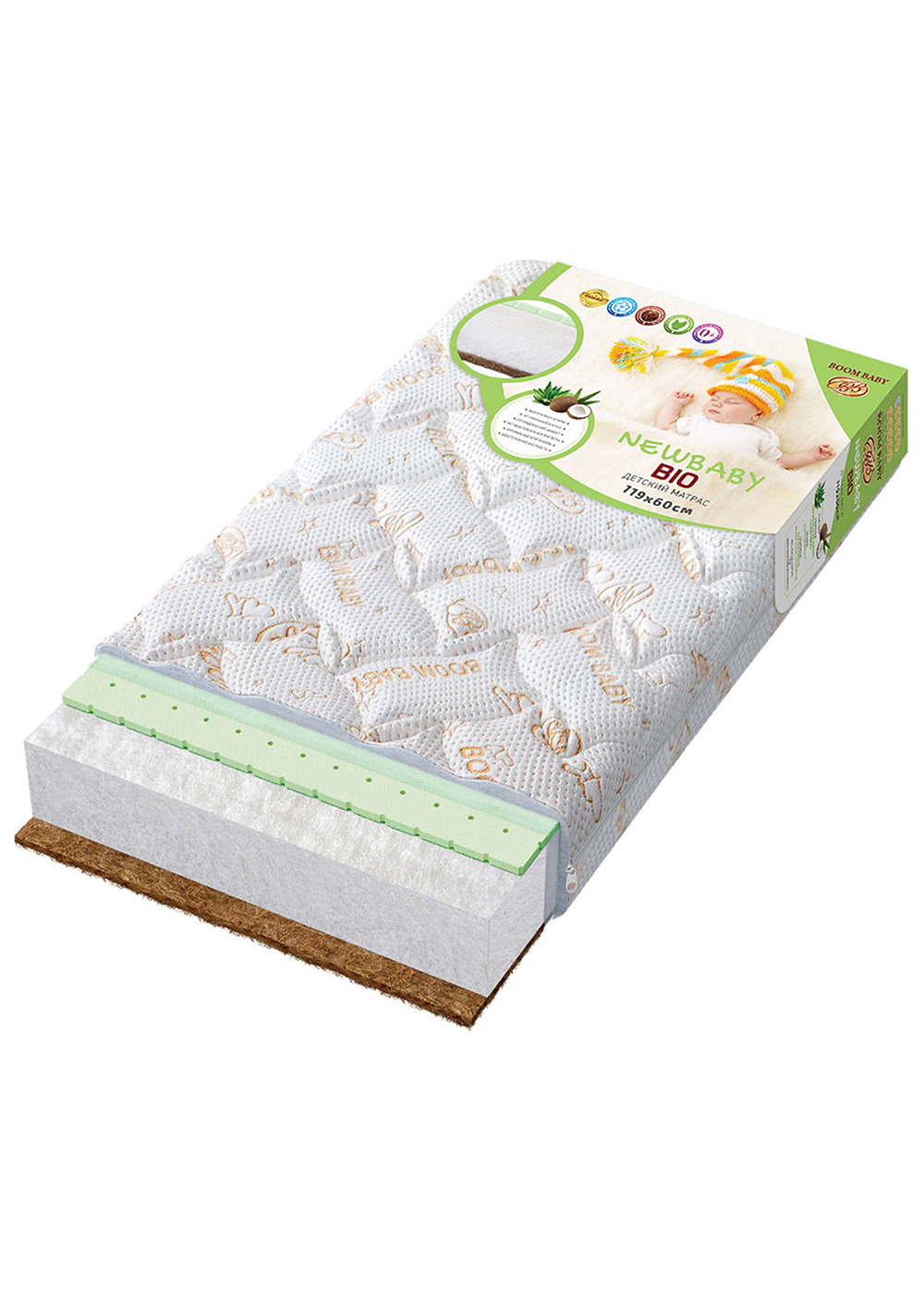 Матрас NewBaby "BiO" 119х59