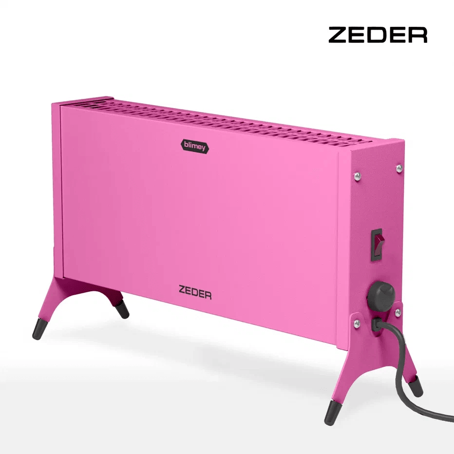 Конвектор электрический ZEDER 10MX-12 PINK, серия Blimey