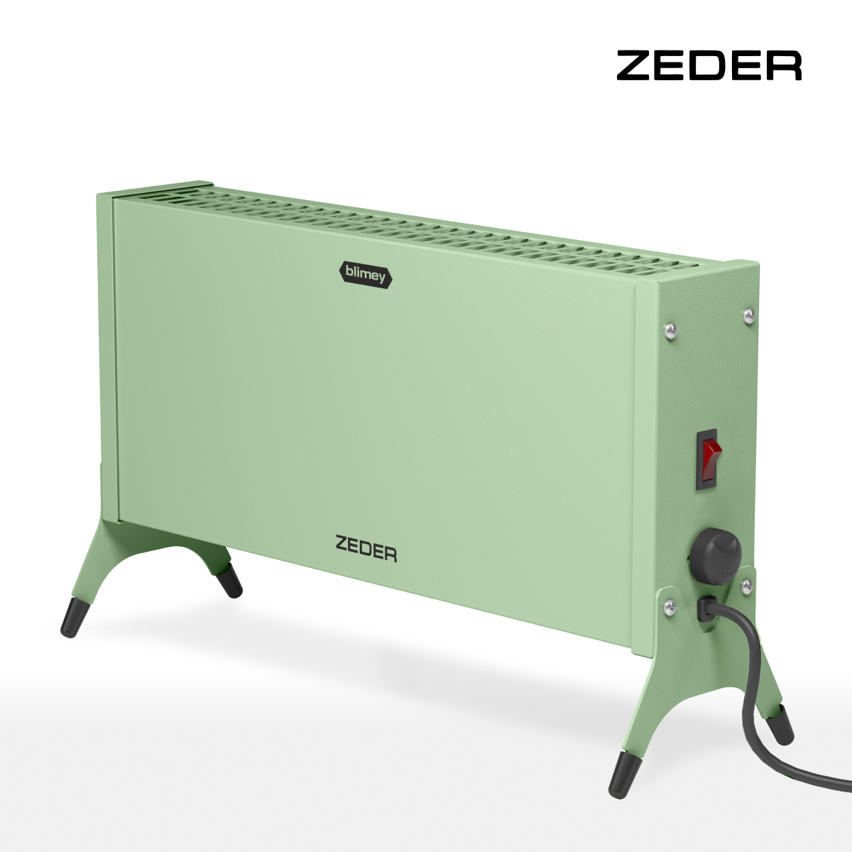 Конвектор электрический ZEDER 10MX-12 Green, серия Blimey
