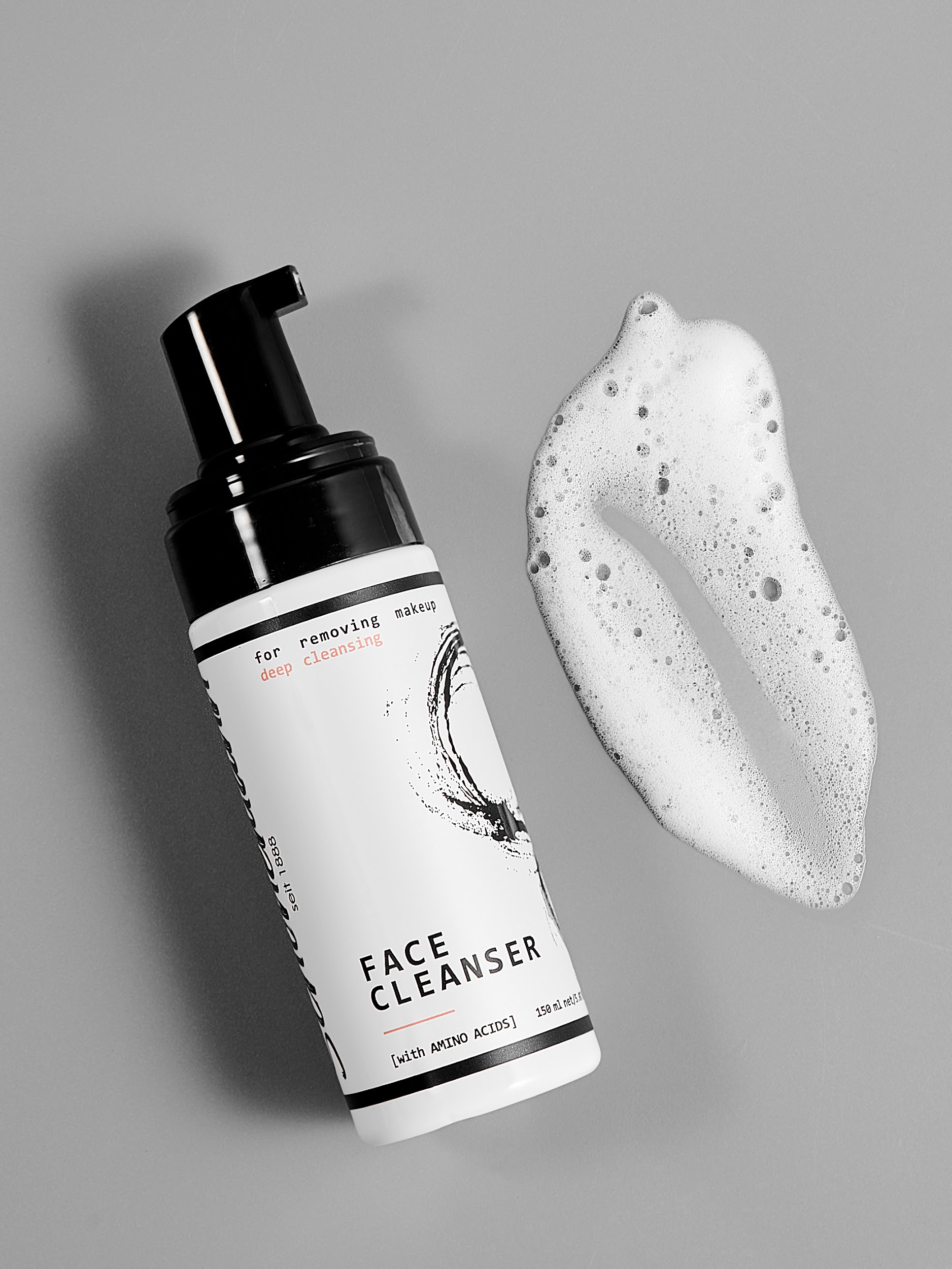 Пенка для умывания и снятия макияжа с аминокислотами , 150мл.