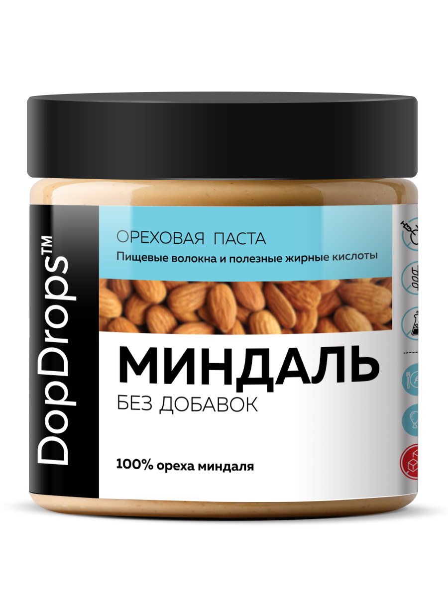 Миндальная паста DopDrops ( миндаль ) без сахара 500 г