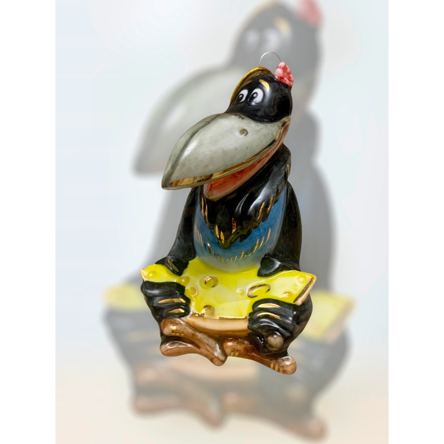 Елочная игрушка «Ворона «Прелестно, прелестно»