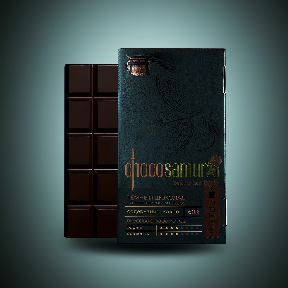 Ремесленный шоколад ChocoSamurai темный 60%