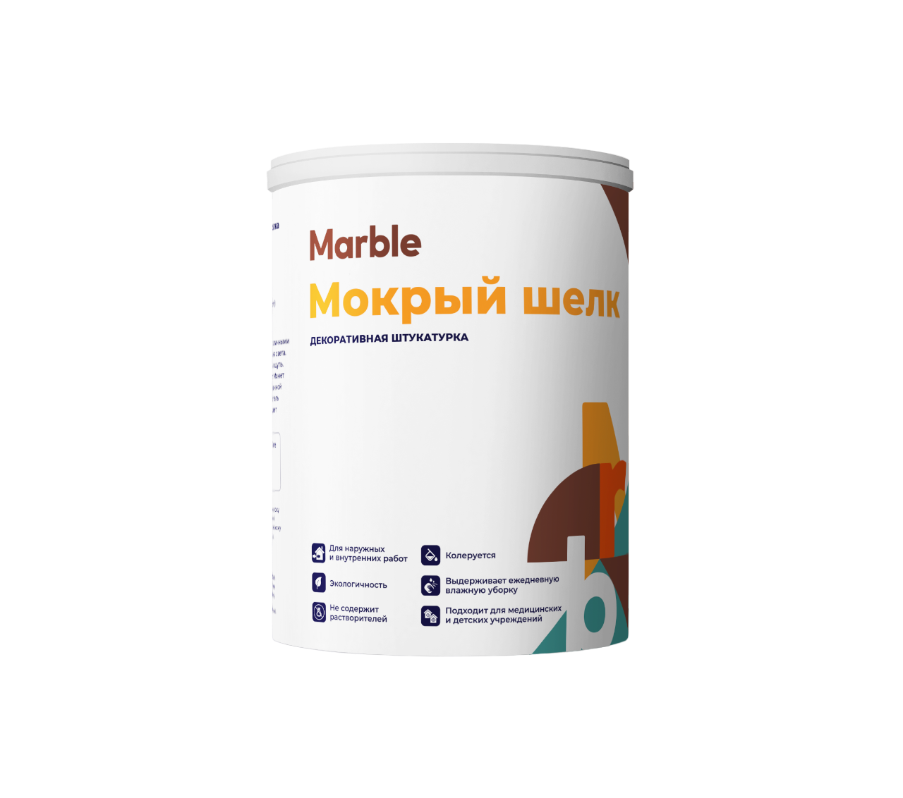 Декоративная штукатурка Marble мокрый шелк