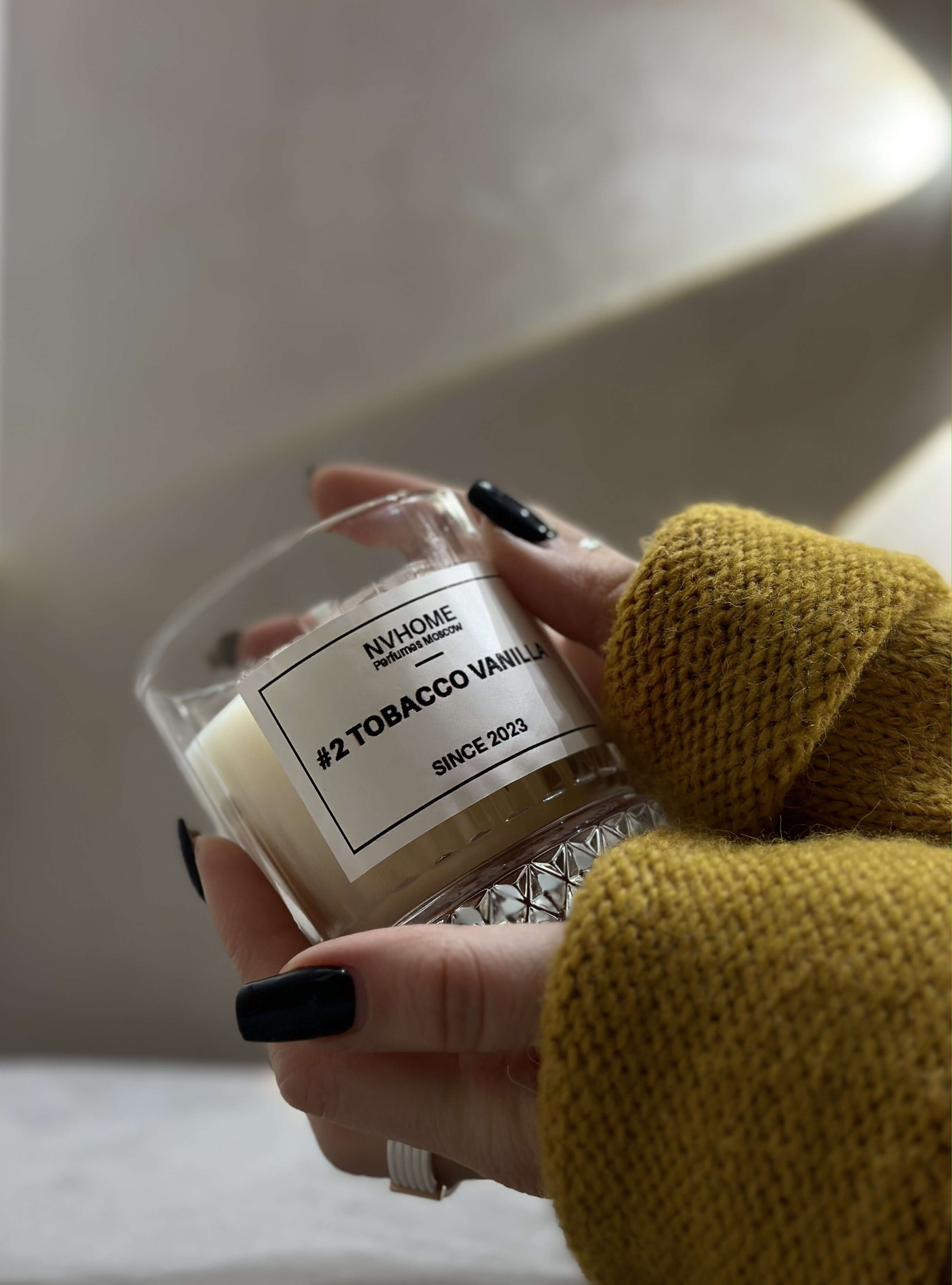 Аромасвеча NVHOME Crystal - #2 Tobacco Vanilla