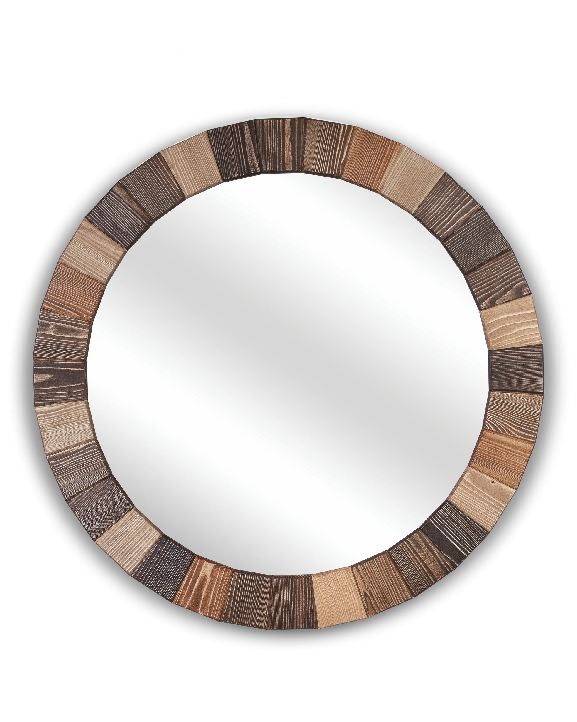 Зеркало настенное Sunny pine multicolors коричневое узкое 74 см