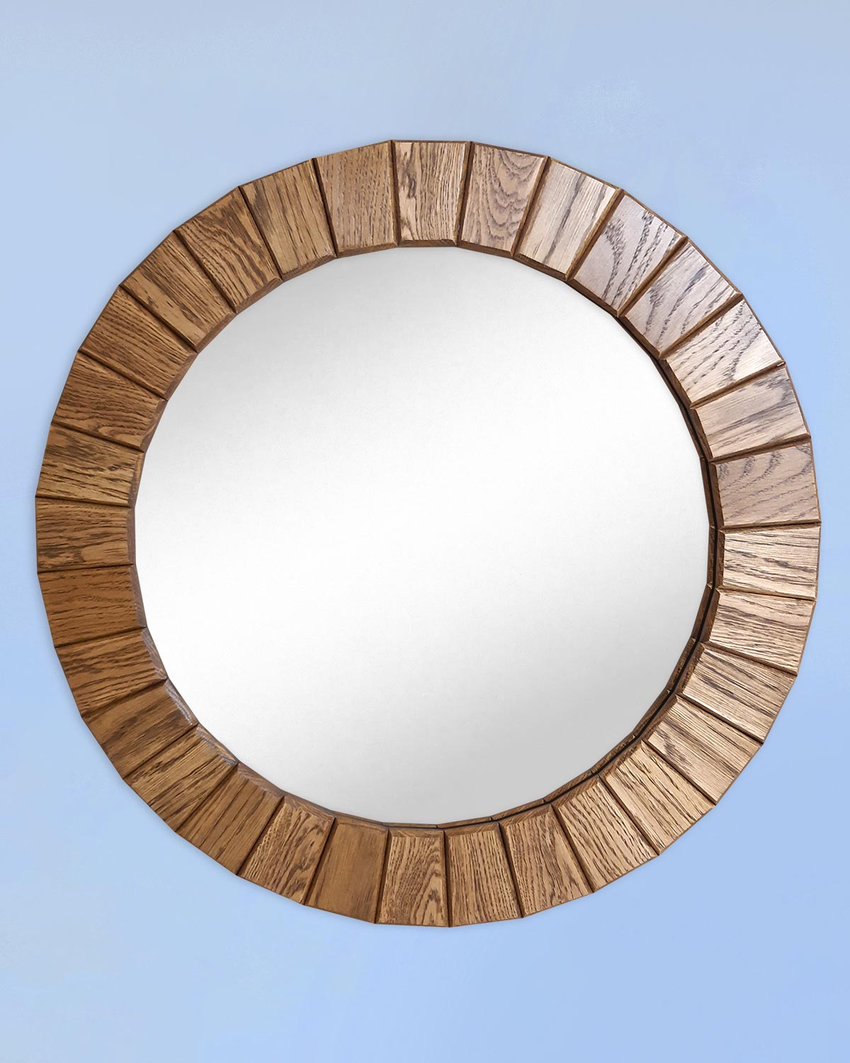 Зеркало настенное «Sun» oak (дуб) антик1 широкое 72 мм