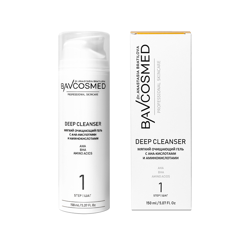 Мягкий очищающий гель c AHA-кислотами и аминокислотами