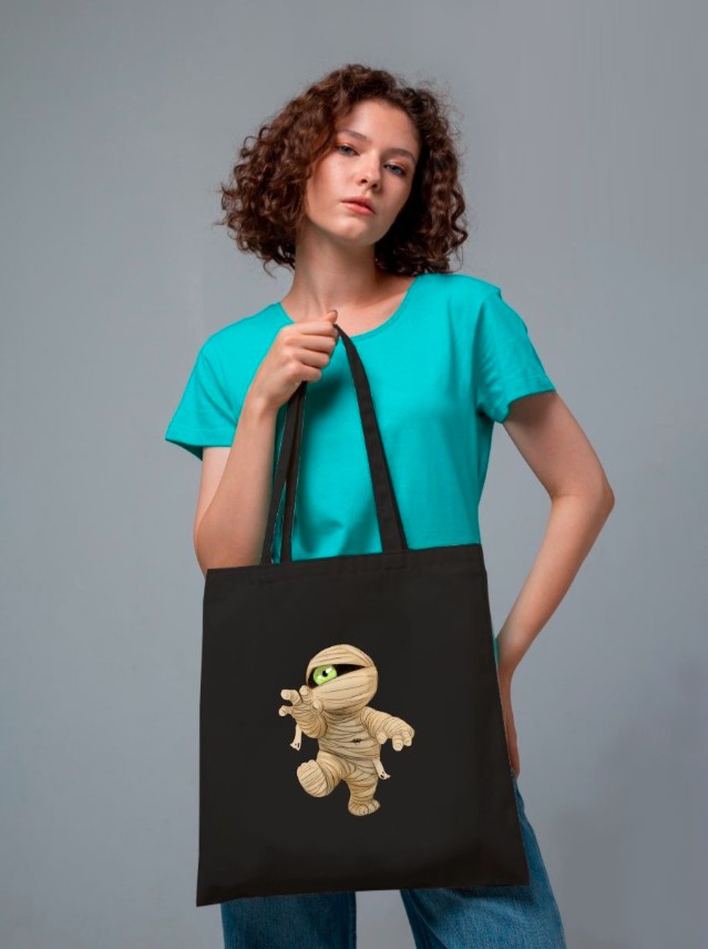 Сумка шоппер с принтом «Мумия»