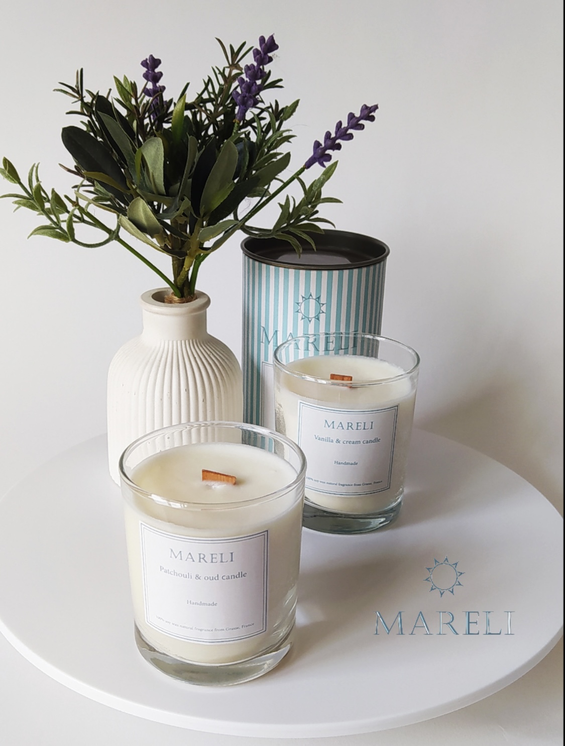 Ароматические свечи Vanilla & cream 190мл.