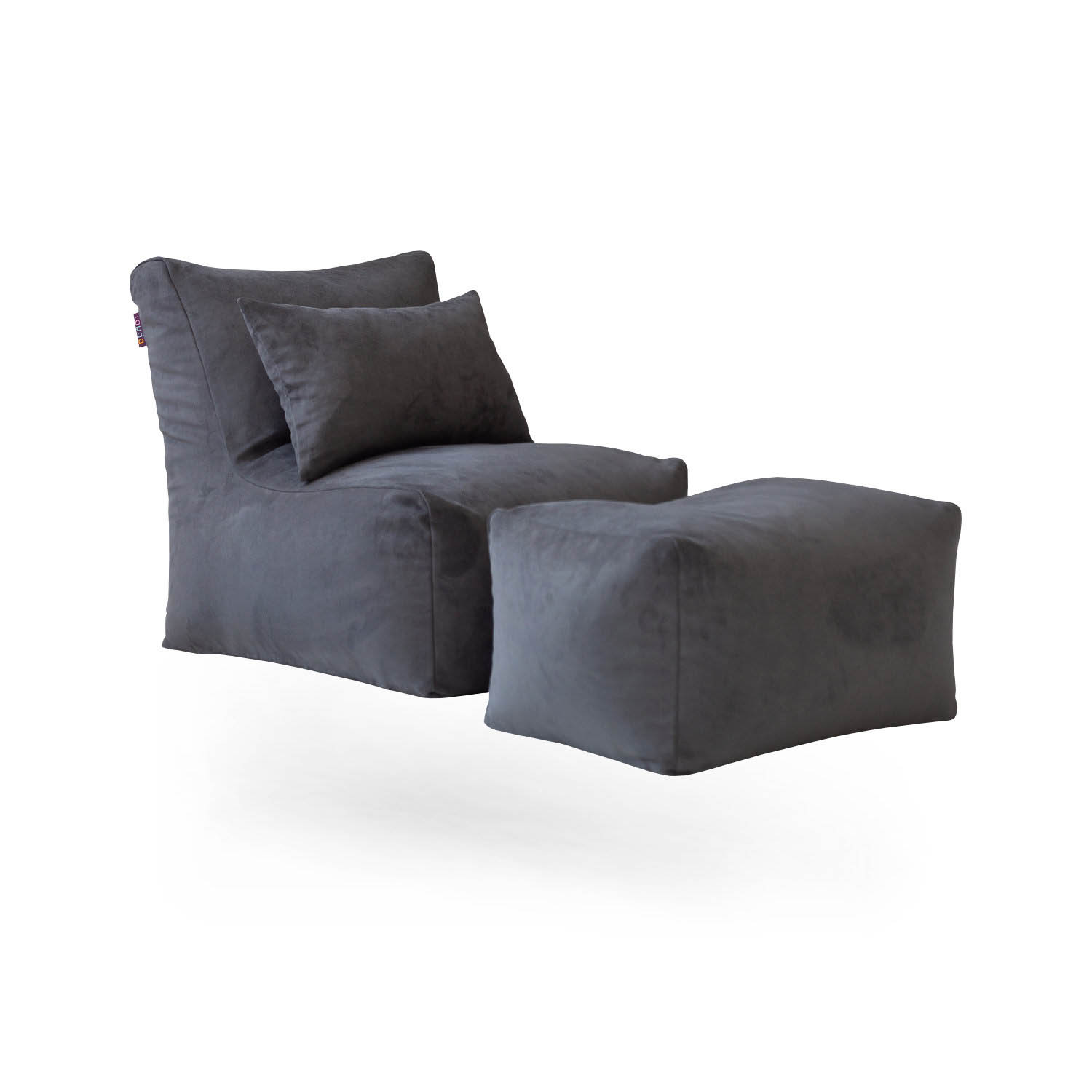 Комплект бескаркасной мебели Grey Suede Seat