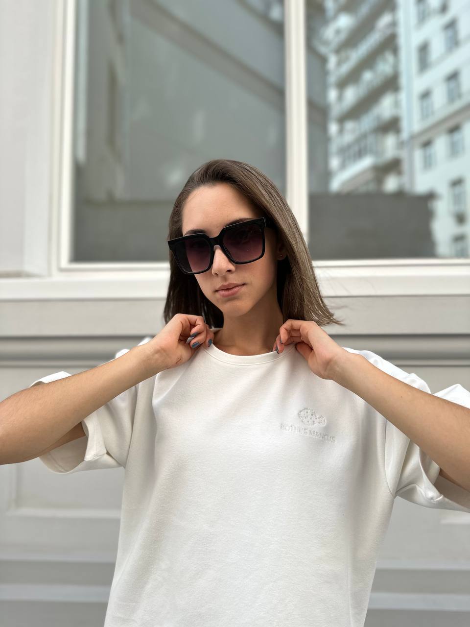 White Basic T-shirt Bothus Mancus