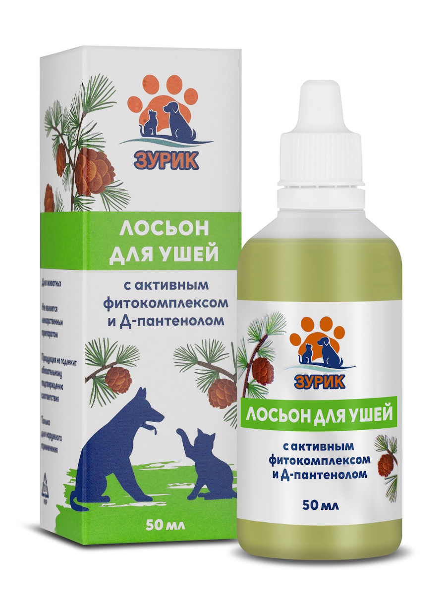 ZOORIK / Лосьон для ушей с фитокомплексом и Д-пантенолом, 50 мл