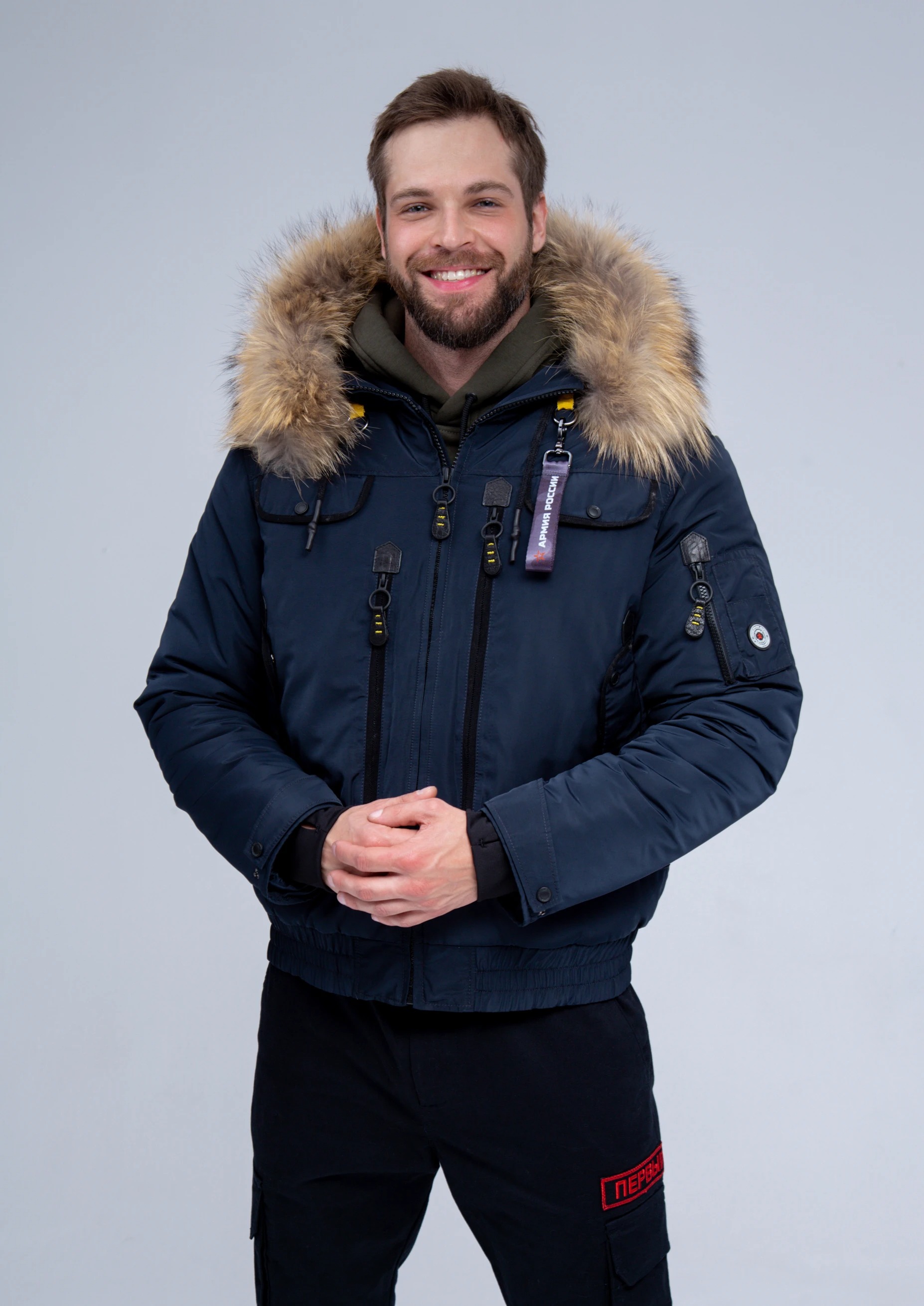 Куртка-пилот «Армия России» синяя