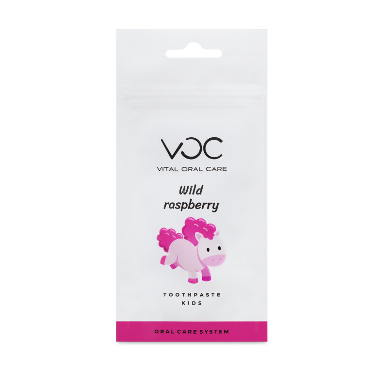 Детская зубная паста VOC KIDS c ксилитом 40%. Дикая малина.